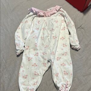 Floral Pink and White Kids Bodysuit